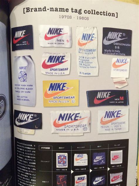 vintage rare nike labels